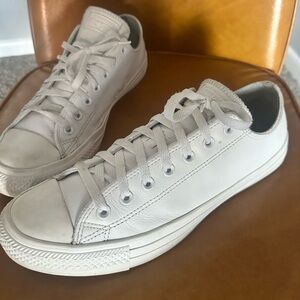 White Leather Converse